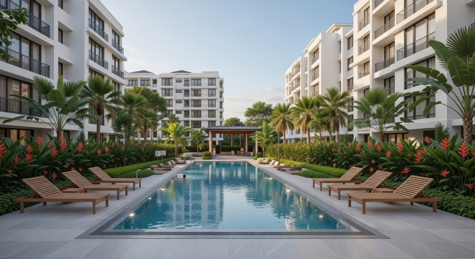 Holland Link Residences Pool Deck Garden Facilities