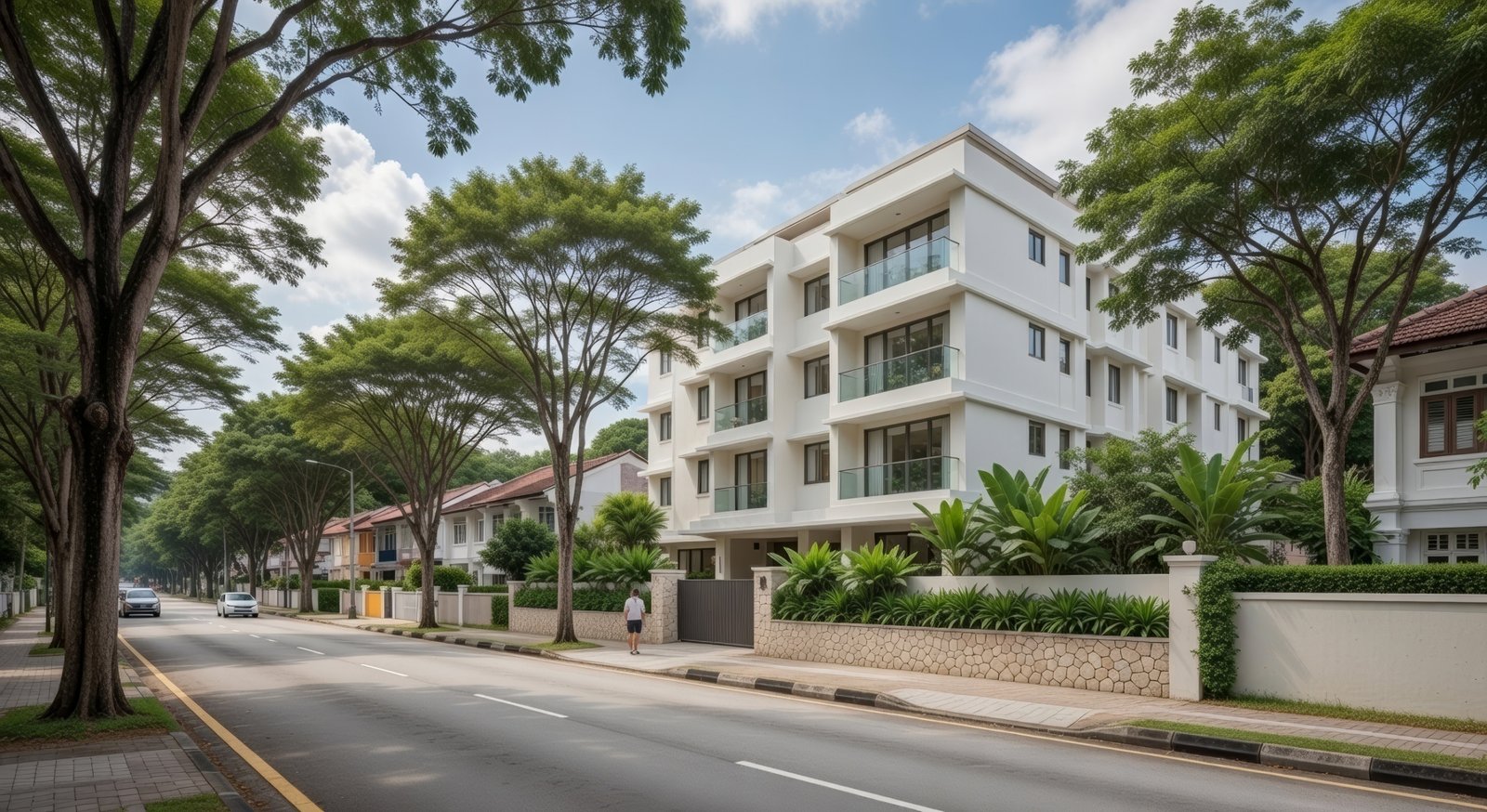 Holland Link Residences Street Level View from Bukit Timah Road
